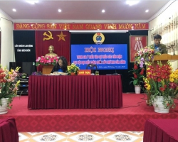 35 LĐLĐ tỉnh tổ chức HN tham gia ý kiến văn kiện ĐH 13 của Đảng 01