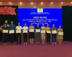 37 LĐLĐ HUYỆN MƯỜNG ẢNG SƠ KẾT HOẠT ĐỘNG 6 THÁNG ĐẦU NĂM 02