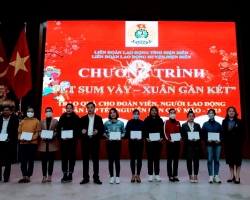 43 LĐLĐ huyện Điện Biên Công tác chăm lo cho ĐVCĐ nhân dịp Tết NĐ 2023 01