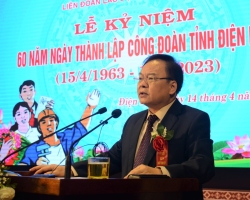 15 BÀI PHÁT BIỂU CỦA ĐỒNG CHÍ MÙA A SƠN TẠI LỄ KỶ NIỆM 60 NĂM CÔNG ĐOÀN ĐIỆN BIÊN
