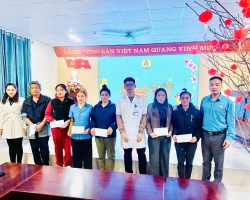 Hơn 700 triệu đồng chăm lo cho đoàn viên công đoàn dịp Tết Nguyên đán Ất Tỵ 2025