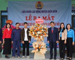 Ra mắt Công đoàn cơ sở Công ty Cổ phần sản xuất vật liệu xây dựng gạch Tuynel Công nghệ cao Điện Biên