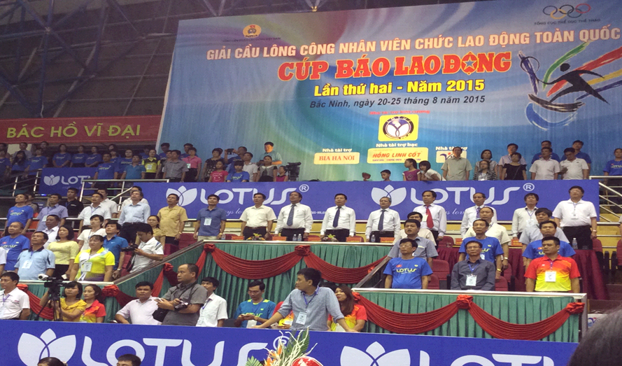 Giải cầu lông CNVCLĐ cúp báo Lao Động lần thứ II, năm 2015