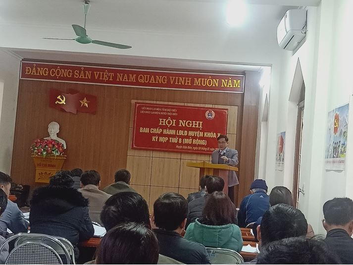 28 LĐLĐ huyện Điện Biên tổ chức HN BCH mở rộng lần thứ 8 01