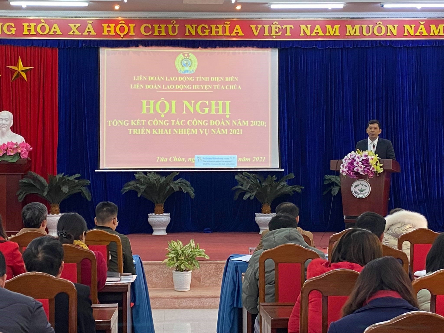 36 HỘI NGHỊ TỔNG KẾT NĂM 2020 LĐLĐ TỦA CHÙA 01