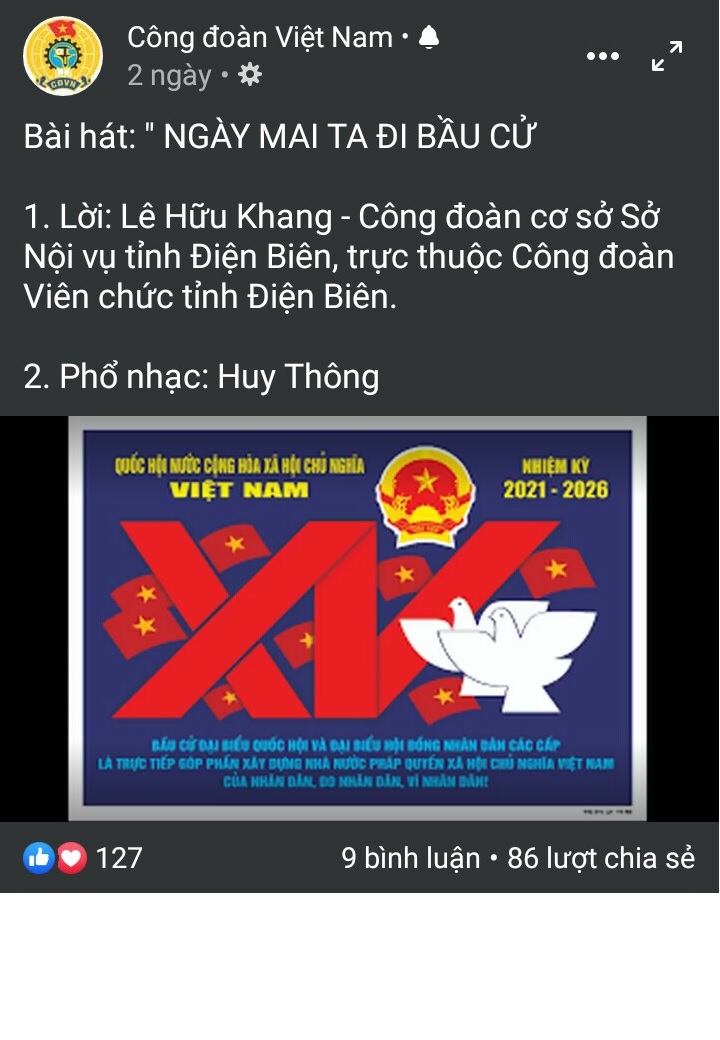 78 Sôi nổi tuyên truyền bầu cử trên mạng xã hội 03