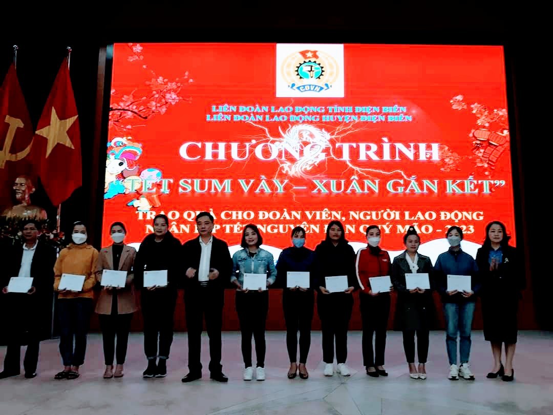 43 LĐLĐ huyện Điện Biên Công tác chăm lo cho ĐVCĐ nhân dịp Tết NĐ 2023 01